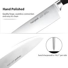 Sharpening steel, herb cutter and mincer, swivel rotating base, detachable steak knife block and cutting board. Homgeek Kitchen Knife Set 15pcs With Wooden Block