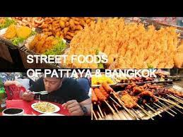 Local Street Foods Of Bangkok Pattaya Youtube Street Food Food Food Stall