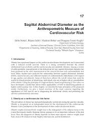 Pdf Sagittal Abdominal Diameter As The Anthropometric