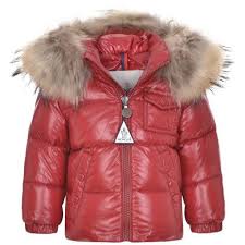 Moncler Baby Red Down Padded K2 Coat