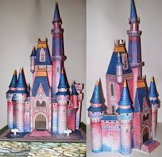 Vintage Disney Cinderella Castle Paper Model Castle Crafts Paper Models Paper Crafts