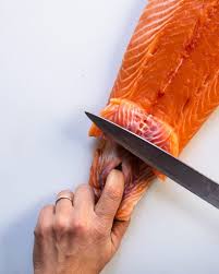 How i fillet up a salmon ! How To Cut A Side Of Salmon Blue Jean Chef Meredith Laurence