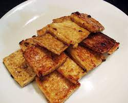 Pan Fried Tofu With Spicy Sauce Dububuchim Yangnyeomjang Pan Fried Tofu Fried Tofu Recipes