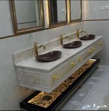 مغاسل رخام ومغاسل ديكور Bathroom Vanity Vanity Double Vanity