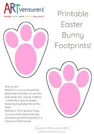 Cut two bunny feet using the template (use small scissors for the inside holes). Easter Bunny Footprint Template Archives