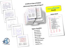 This game works a bit like a crossword: Forces Type Of Forces Puzzles Answer Keys Teaching Resources