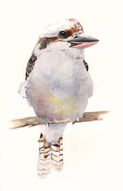 Kookaburra Painting Print Of Watercolor Painting 5 By 7 Print Wall Art Print Bird Art A Watercolor Bird Bird Art Print Watercolor Paintings Of Animals
