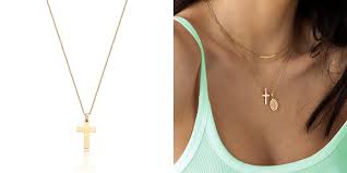 Women's Gold Cross Necklace