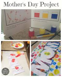 Free downloadable printable activities/displays for childminders, preschools, nursery practitioners, teachers and parents Easy Mothers Day Craft Idea For Kids With Paint Resist