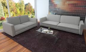 Peuplier massif et bois divers recouverts de mousse polyuréthane d 30 sur l'assise et des flacons de mousse sur le dossier. Canape 2 Et 3 Places Groupon Shopping