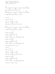 E am f g kusakiti hatimu yang tulus mencintaiku. Chord Adin