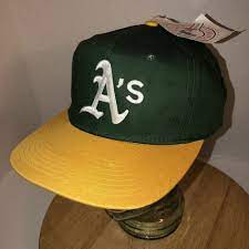 Vintage 90s Oakland Athletics A S Nwt Edswest Hat Cap Snapback New Signatures Ebay Vintage Cap Fan Apparel Snapback