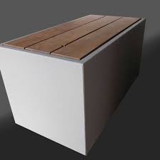 Icoffre De Jardin Image In Couvercle Bois Encastre Avec Perfo De Prehension En 2020 Coffre De Jardin Fibre Ciment Lame De Bois