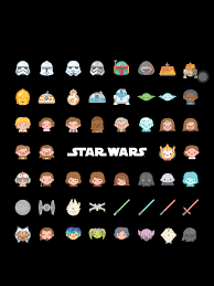 Star Wars Emoji Background Follow Me For More Star Wars Cartoon Star Wars Wallpaper Star Wars