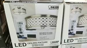 I also just installed 36 feit high hat retrofit kits. Costco Feit Led Semi Flush Mount Ceiling Fixture 39 Youtube