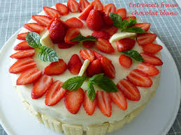 Entremets Fraise Chocolat Blanc P1110277 R Fraise Au Chocolat Croquant Au Chocolat Chocolat Blanc