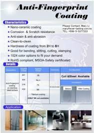 Fingerprint resistant stainless steel stands up to tough kitchen messes. China Stainless Steel Anti Fingerprint Coating China Anti Fingerprint Coating Refrigerator Surface Coating