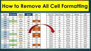 Keyboard shortcut for removing a. How To Remove Cell Formatting In Excel Excel Trick To Clear All Formatting Youtube