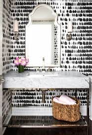 Black And Silver Bathroom Decor Ideas Black Decor Ideas For Your Home Domino Beautiful Bathrooms Bathroom Wallpaper Bathroom Inspiration