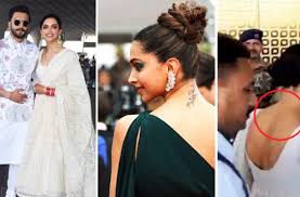 In the pictures, the 'bajirao mastani' actor was seen in a dapper black. Deepika Shrugs Off Rk Tattoo Post Wedding With Ranveer Singh