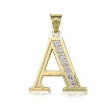 And read the pdf documents on . 10k Solid Yellow Gold Cubic Zirconia Initial Letter Pendant A Z Any Alphabet Necklace Charm