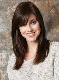Ultra Top Piece By Ellen Wille Human Hair Blend Hair Topper Medium Length Hair With Bangs Side Bangs Hairstyles Medium Length Hair Styles