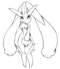 Lopunny coloring page free printable coloring pages lopunny coloring page from generation iv pokemon category. Buneary
