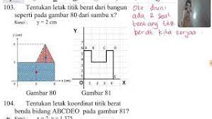 Pembahasan soal menentukan letak titik berat nomor 1 letak titik berat bidang homogen di bawah ini terhadap titik o adalah. Titik Berat Gabungan Segi Tiga Dan Segi Empat Dari Huruf U Dibagi 3 Segi Empat Youtube