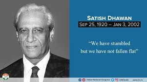 Remembering Satish Dhawan, who is widely regarded as the Father of  Experimental Fluid Dynamics research in India.