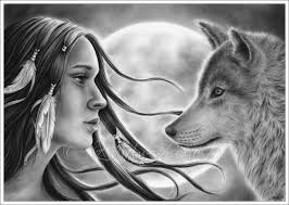 Crossing Spirits By Zindy On Deviantart Emo Art Wolves And Women Art