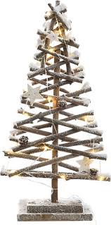 Para montar un árbol de navidad, además de este último, también se necesita lo siguiente: Arbol De Navidad Nevado De Madera Con Luz 50 Cm Leroy Merlin
