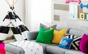 The styling is by alex evjen, who writes the ave style blog. Kid Friendly Living Room Homemydesign