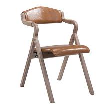 Retro Wooden Dining Chair With Armrest Folding Armchair Soft Backrest And Seat Cushion For Kit Solid Wood Dining Chairs Wooden Dining Chairs Faux Leather Chair