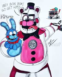 Funny Funtime Freddy Bon Bon My Fanart Fnaf Sister Location Fnaf Art Bon Bon Fnaf