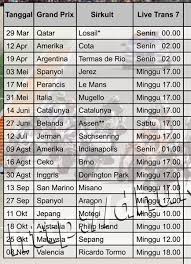 Live streaming trans7, trans7 (sebelumnya bernama tv7) adalah sebuah stasiun televisi swasta trans7 yang pada awalnya menggunakan nama tv7, melakukan siaran perdananya secara terestrial. Jadwal Live Race Motogp 2015 Trans7 Sponsornya Honda Apa Yamaha Nih Pertamax7 Com