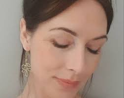 Gold Wire Organic Abstract Leaf Vine Branch Earrings, Hoops, Minimalist,  Statement, Dangle