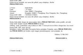 Contoh surat jual beli tanah dengan jaminan; Contoh Surat Keterangan Jual Beli Tanah Kebun Contoh Surat