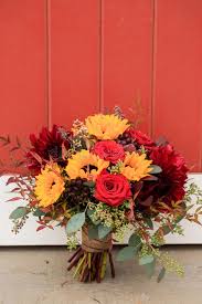 Radiant and warm, sunflowers are the flower of choice for sending sentiments of cheerfulness. Red Rose And Sunflower Wedding Bouquet Stock Image Image Of Bouquet Wedding 139595481