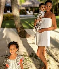 The singer and sports illustrated swimsuit model chrissy teigen entered the world of people magazine recently asked teigen if she and john legend wanted to have kids anytime soon. John Legend And Chrissy Teigen Vacation Somewhere In Paradise With Their Kids
