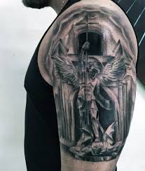 Precipita al infierno a satanás y todos los espíritus malignos que para perdición de las almas andan por el mundo. Related Image St Michael Tattoo Archangel Tattoo Archangel Michael Tattoo