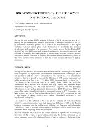 Check spelling or type a new query. Pdf B2b Ecommerce Diffusion The Efficacy Of Institutional Discourse