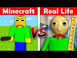 Minecraft Baldi S Basics In Real Life Minecraft Vs Real Life Animation Real Life Minecraft Real Life Animation
