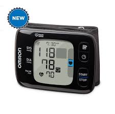 omron 7 series bluetooth wireless wrist worn blood pressure monitor compatible with alexa