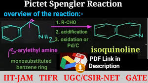 In this post we go into the. Synthesis Of Isoquinoline Pictet Spengler Reaction Mechanism Application Ugc Csir Net Gate Jam Youtube