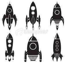 Black And White Rocket Ship Space Rocket Stock Vector Art 17320784 Istock Vector Art Art Retro Rocket
