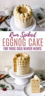 Rum Spiced Eggnog Cake For Those Cold Winter Nights Delicious Christmas Desserts Eggnog Cake Perfect Christmas Dessert