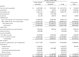 Check spelling or type a new query. Touring The Financial Report Part I The Statement Of Net Assets