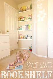 Small spaces require some creativity to decorate and furnish especially when it comes to storage and display. Diy Space Saver Bookshelf Yellowblissroad Com Kids Room Bookshelves Bookshelves Kids Bookshelves Diy