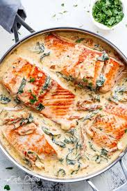 Creamy Garlic Butter Tuscan Salmon Or Trout Is Such An Incredible Recipe Restaurant Quality Salmon In Salmon Dishes Seared Salmon Recipes Incredible Recipes