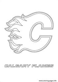 See your pro teams' color picture for crayon matching. Calgary Flames Coloring Pages Learny Kids